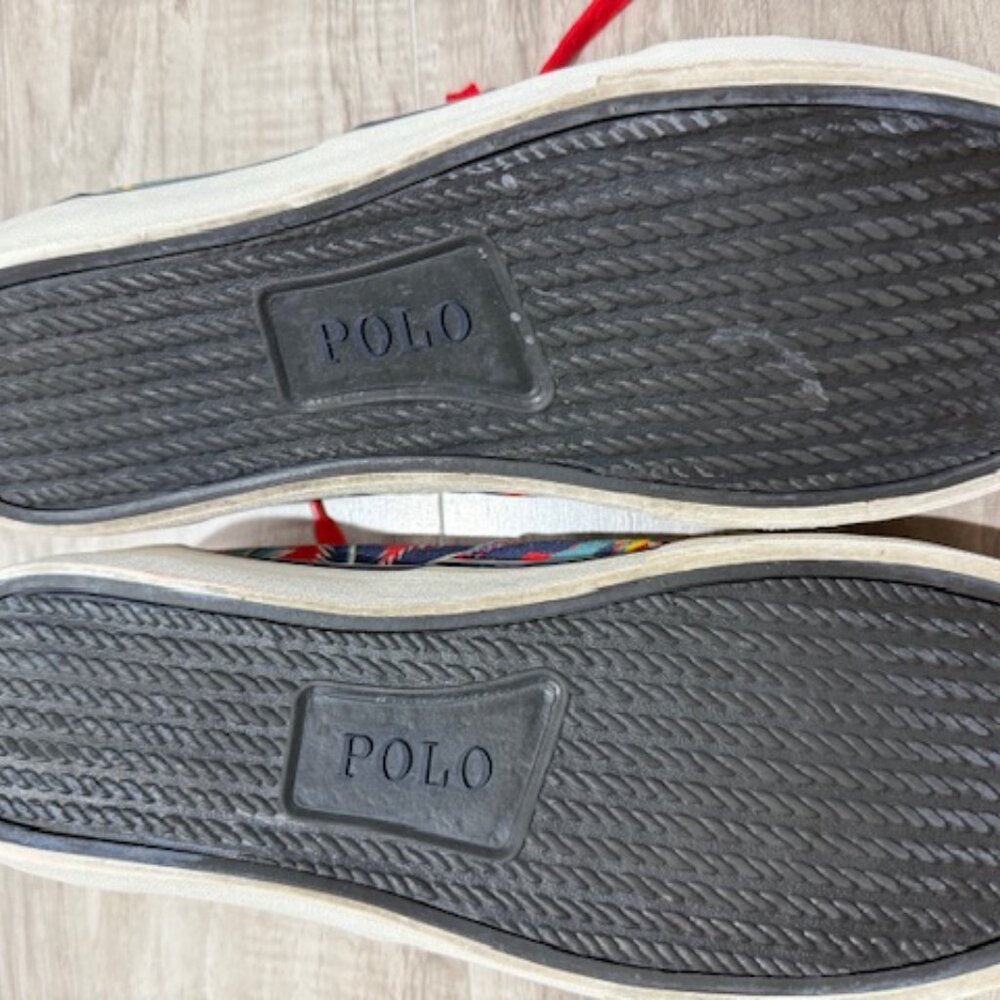 Polo Ralph Lauren Men's THORNTON III Hawaii Aloha Tropical Shoes-Size 10.5D - Picture 7 of 13